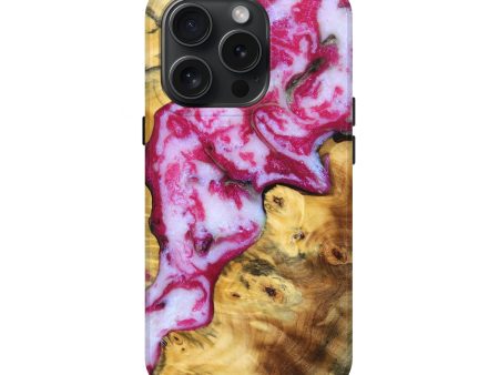 iPhone 15 Pro Wood+Resin Live Edge Phone Case - Trisha (Cosmos, 660047) Supply