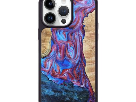 iPhone 15 Pro Max Wood+Resin Phone Case - Cheyanne (Mosaic, 658979) For Discount