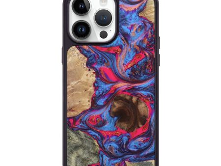 iPhone 15 Pro Max Wood+Resin Phone Case - Otis (Mosaic, 658980) Online Sale