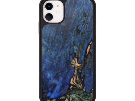 iPhone 11 Wood+Resin Phone Case - Maureen (Green, 658986) Supply