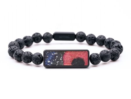 Lava Bead Wood+Resin Bracelet - Bryce (Cosmos, 658337) For Discount