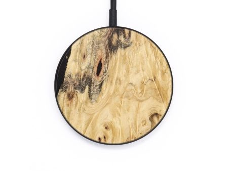 Circle Burl Wood Wireless Charger - Corinne (Wood Burl, 655386) For Sale