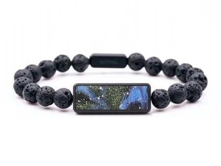 Lava Bead Wood+Resin Bracelet - Bobbie (Cosmos, 658339) Fashion