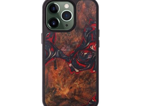 iPhone 13 Pro Wood+Resin Phone Case - Addie (Red, 657244) For Discount