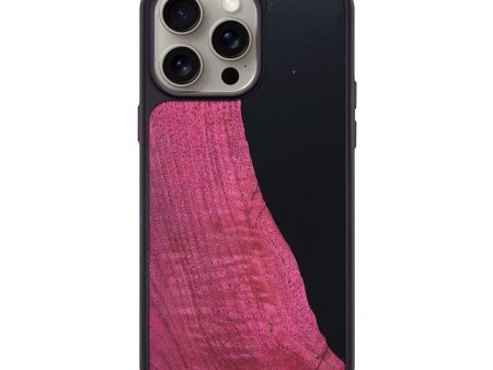 iPhone 15 Pro Max Wood+Resin Phone Case - Bonnie (Pure Black, 659237) Online now