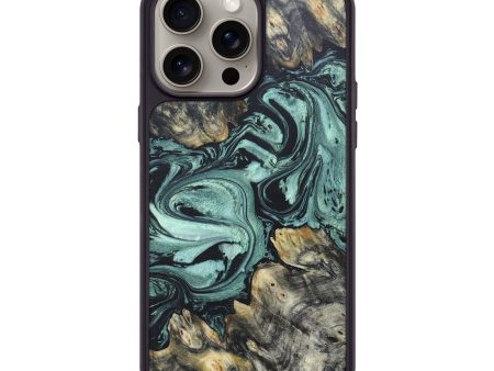 iPhone 15 Pro Max Burl Wood Phone Case - Colby (Green, 659989) Sale