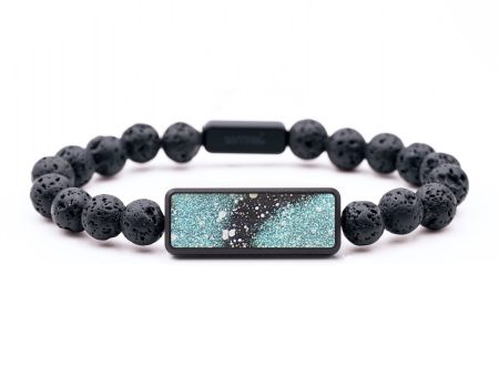 Lava Bead Wood+Resin Bracelet - Darlene (Cosmos, 658345) For Sale