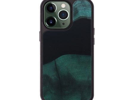 iPhone 13 Pro Wood+Resin Phone Case - Jordyn (Pure Black, 659199) on Sale