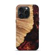 iPhone 15 Pro Wood+Resin Live Edge Phone Case - Alyssa (Red, 659249) For Sale