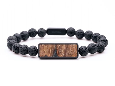 Lava Bead Wood+Resin Bracelet - Dolores (Cosmos, 658347) Cheap