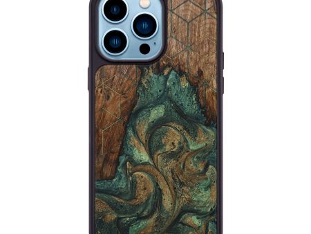 iPhone 14 Pro Max Burl Wood Phone Case - Kaden (Pattern, 660371) Cheap