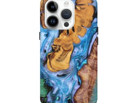 iPhone 15 Pro Wood+Resin Live Edge Phone Case - Anahi (Cosmos, 658300) For Cheap