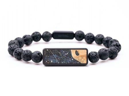 Lava Bead Wood+Resin Bracelet - Cheryl (Cosmos, 658343) Sale