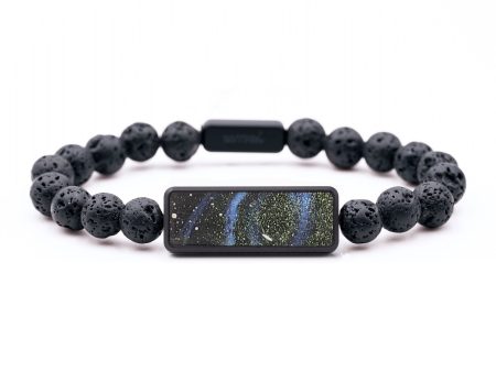 Lava Bead Wood+Resin Bracelet - Leanne (Cosmos, 658350) on Sale