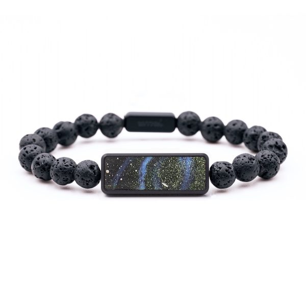 Lava Bead Wood+Resin Bracelet - Leanne (Cosmos, 658350) on Sale