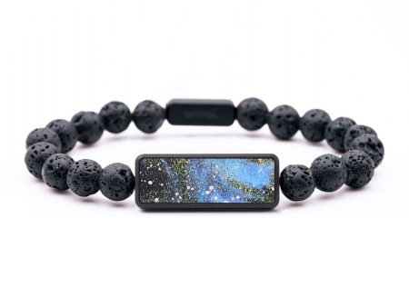 Lava Bead Wood+Resin Bracelet - Francisco (Cosmos, 658336) For Discount