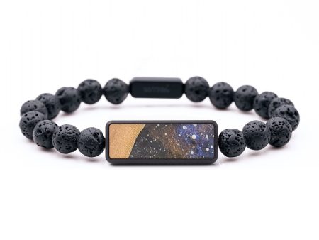 Lava Bead Wood+Resin Bracelet - Ken (Cosmos, 658322) Online now