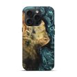 iPhone 15 Pro Wood+Resin Live Edge Phone Case - Angelina (Green, 659490) Cheap