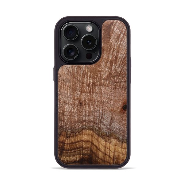 iPhone 15 Pro Burl Wood Phone Case - Irma (Wood Burl, 659980) on Sale