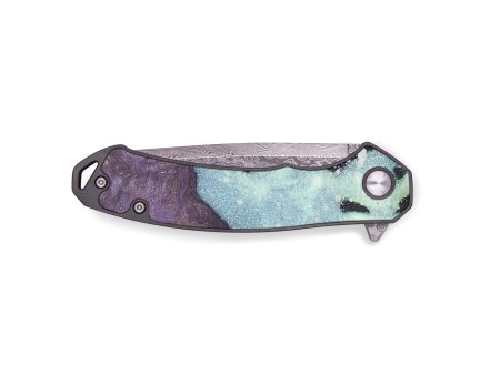 EDC Wood+Resin Pocket Knife - Wendy (Cosmos, 658489) For Sale