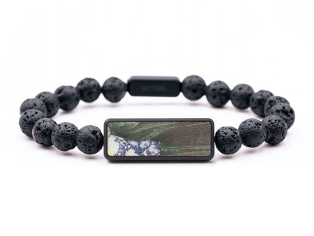 Lava Bead Wood+Resin Bracelet - Erin (Cosmos, 658327) Discount