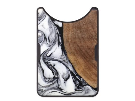 Alloy Wood+Resin Wallet - Bailey (Black & White, 655681) For Cheap