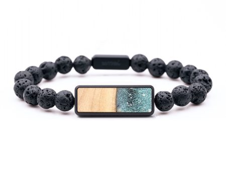 Lava Bead Wood+Resin Bracelet - Ellen (Cosmos, 658346) Cheap