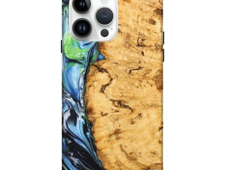 iPhone 15 Pro Max Wood+Resin Live Edge Phone Case - Tucker (Cosmos, 658896) Online Sale