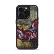 iPhone 15 Pro Burl Wood Phone Case - Blair (Red, 660716) Fashion