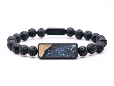 Lava Bead Wood+Resin Bracelet - Bailey (Cosmos, 658344) Cheap