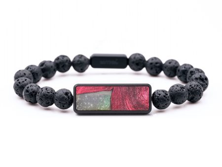 Lava Bead Wood+Resin Bracelet - Lula (Cosmos, 658314) Discount