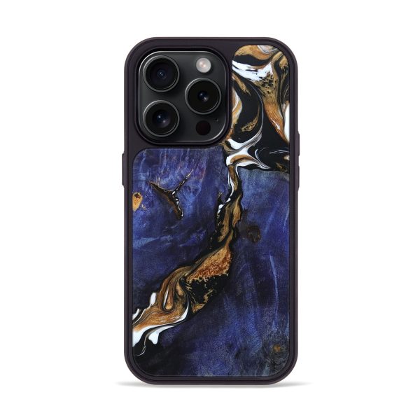 iPhone 15 Pro Burl Wood Phone Case - Jonas (Black & White, 660707) Sale