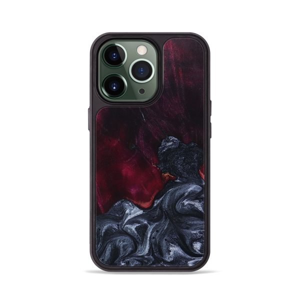 iPhone 13 Pro Wood+Resin Phone Case - Jayceon (Gunmetal, 657613) Online Sale