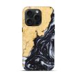 iPhone 15 Pro Wood+Resin Live Edge Phone Case - Manuel (Black & White, 660092) Online Sale